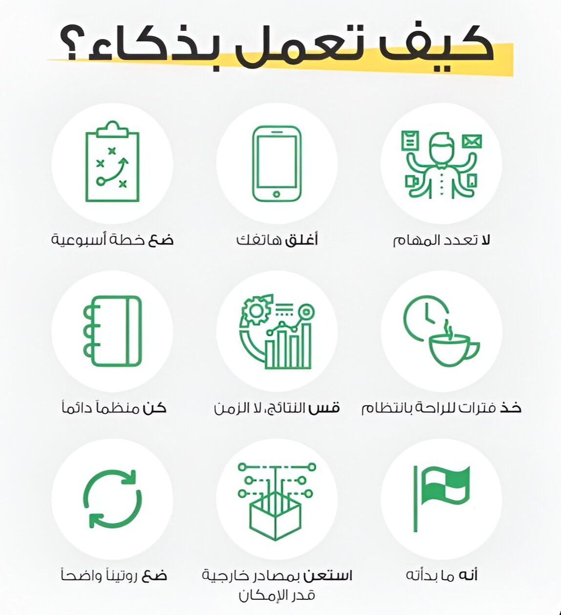 كيف تعمل بذكاء؟